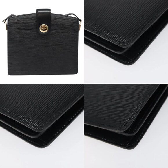 LOUIS VUITTON Epi Capuchin Shoulder Bag Black M52342 LV Auth 121872 - Picture 15 of 15